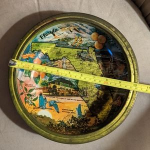 Vintage Florida metal souvenir bowl